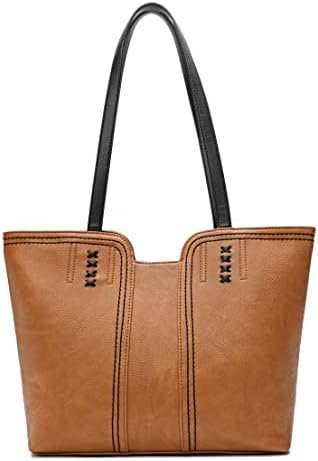 Montana West Tote Bag for Women Top Handle Satchel Purse Oversized Shoulder Handbag Hobo Bags Brown Christmas Gift MWC-118BR