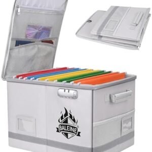 50% OFF: BALEINE Fireproof Document Box with Lock,...