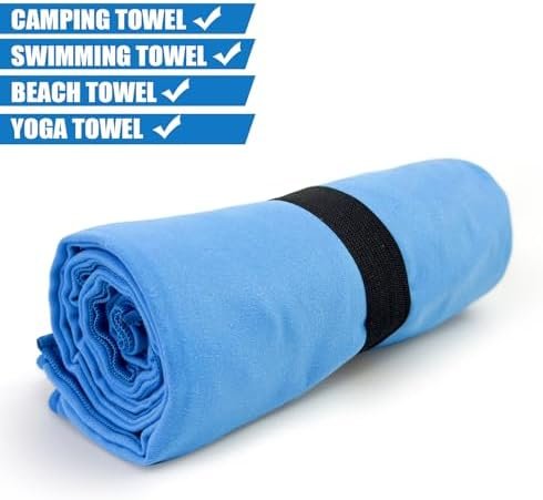50% Off till 6/30: Yaozoon Beach Towel XL Size Microfiber Quick Dry Swimming Pool Camping Travel Body Towels (Blue, 1 Pack XL) - Image 4