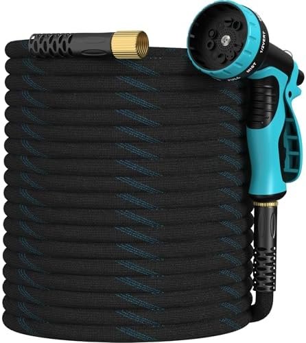 Save 35% on select products Garden Hose 50ft, Non-Expandable Lightweight & Flexible Water Hose, with 10-Pattern Spray Nozzle, Super Fabric, Leak-Proof 3/4″ Solid Brass Alloy Connector Fittings, Durable and Kink-Free Patio, Lawn & Garden Save 35% on select products Garden Hose 50ft, Non-Expandable Lightweight & Flexible Water Hose, with 10-Pattern Spray Nozzle, Super Fabric, Leak-Proof 3/4″ Solid Brass Alloy Connector Fittings, Durable and Kink-Free Patio, Lawn & Garden