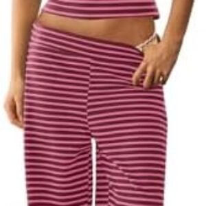 Panadila Womens Striped Two Piece Sets Summer Lounge...