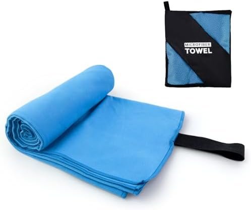 50% Off till 6/30: Yaozoon Beach Towel XL Size Microfiber Quick Dry Swimming Pool Camping Travel Body Towels (Blue, 1 Pack XL)