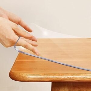 42×78 Clear Vinyl Dining Table Protector Tablecloth...