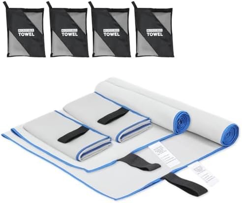 Save 40% on select products NUOYEE 4 Pack Camping Towel Set Microfiber Lightweight Quick Dry Bath Travel Towels Men Women S L XL Fast Drying Compact Absorbent Towel for Body Beach Yoga Swimming Pool Hiking Picnic Save 40% on select products NUOYEE 4 Pack Camping Towel Set Microfiber Lightweight Quick Dry Bath Travel Towels Men Women S L XL Fast Drying Compact Absorbent Towel for Body Beach Yoga Swimming Pool Hiking Picnic