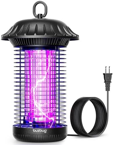 Buzbug LED Bug Zapper Indoor Outdoor, 10 Years Lifespan, 6.5ft Power Cord, IPX4 Waterproof, High-Voltage, Mosquito Zapper, Fly Trap Mosquito Trap, Fly Killer Fly Zapper Buzbug LED Bug Zapper Indoor Outdoor, 10 Years Lifespan, 6.5ft Power Cord, IPX4 Waterproof, High-Voltage, Mosquito Zapper, Fly Trap Mosquito Trap, Fly Killer Fly Zapper