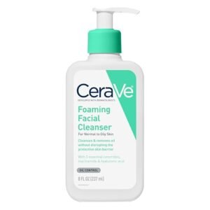 23% OFF| 98,524 Reviews | CeraVe Foaming Facial Cleanser, Daily Face Wash for Oily Skin, Hyaluronic Acid + Ceramides + Niacinamide, Fragrance Free ; Paraben Free, Non-Drying Oil Control Face Wash, 8 Fluid Ounces