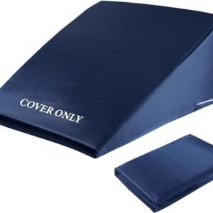 HOMBYS Satin Bed Wedge Pillow Cover Silky & Smooth...