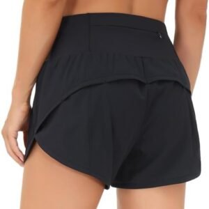 THE GYM PEOPLE Womens High Waisted Running Shorts Quick...