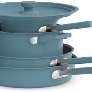 69% OFF: Bella 9 Piece Ceramic Nonstick Cookware Set,...
