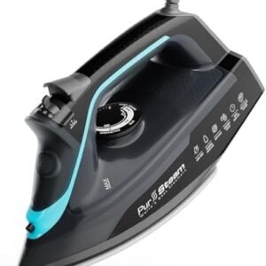 Pursteam SteamBurst+ 1750W Steam Iron, Ceramic Soleplate,...