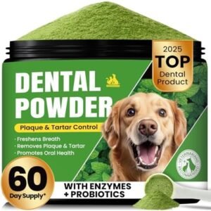 Dog Teeth Cleaning Powder, Dog Dental Powder and Cats...