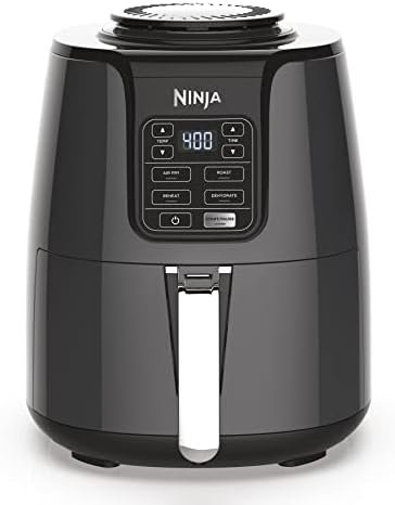 25% OFF | 85,761 Reviews |Ninja Air Fryer, Roast, Bake, Air Fry, Roast, Broil, Reheats, Dehydrates, 4-in-1, Fries, Frozen Food, Veggies, and Juicy Meat, Less Oil, Easy Meals, Healthy Meals, Compact, 4 QT, Grey, AF101