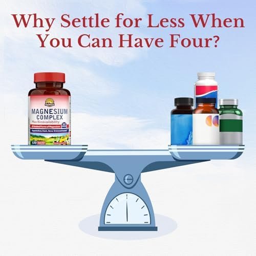 36% off: Vitalitown Magnesium Complex Supplement 500mg - Maximized Absorption Chelated Magnesium Glycinate, Malate, Taurate & Citrate - Vegan Non-GMO 120 Capsules for Sleep, Energy & Heart - Image 6