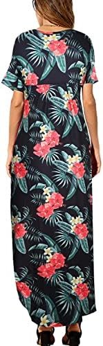 60% OFF 12,700 Reviews : Arolina Women's Summer Maxi Dress Short Sleeve V Neck Casual Loose Long Beach Split Dresses with Pockets - Image 2