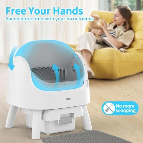 50% Off | Self Cleaning Cat Litter Box, Automatic Cat Litter Box for Multiple Cats - Image 2