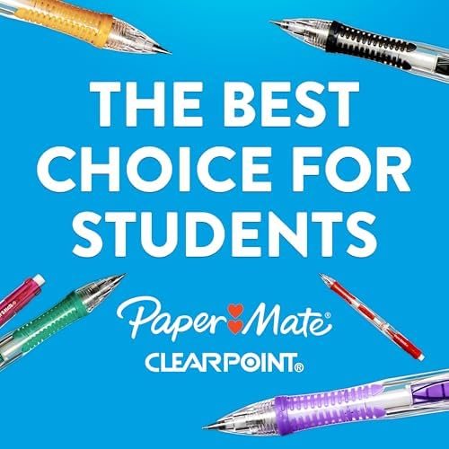 Paper Mate Clearpoint Mechanical Pencils, 0.7mm HB #2 Pencil Lead, 2 Pencils, Assorted Barrel Colors, 10 Count - Back to School,Teacher Supplies, Drawing, Sketching - Image 2