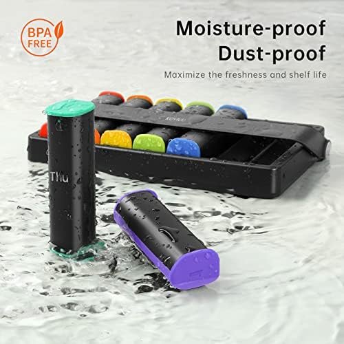 Weekly Pill Organizer 2 Times a Day, KOVIUU Large Travel Pill Box 7 Day, Am Pm Twice Daily Pill Case with Rotatable Handle, Week Pill Holder Container for Vitamin Medicine Supplement Fish Oil - Image 5