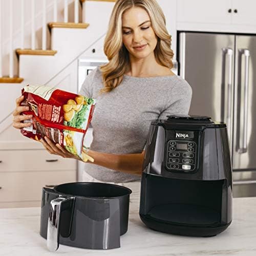 25% OFF | 85,761 Reviews |Ninja Air Fryer, Roast, Bake, Air Fry, Roast, Broil, Reheats, Dehydrates, 4-in-1, Fries, Frozen Food, Veggies, and Juicy Meat, Less Oil, Easy Meals, Healthy Meals, Compact, 4 QT, Grey, AF101 - Image 9