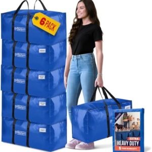 ClearSpace Extra Heavy Duty Moving Bags with Zipper,...
