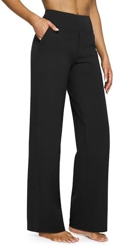 29% Off | G4Free Petite Wide Leg Pants for Women Yoga Dress Pants with Pockets