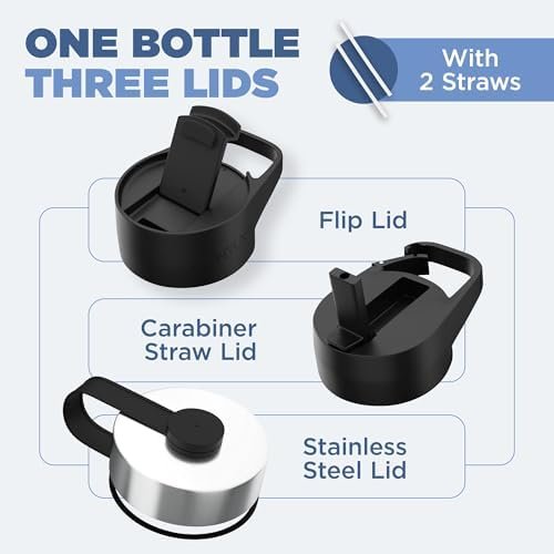 10% Off | IRON °FLASK Camping ; Hiking Hydration Flask with 3 Lids - Image 4