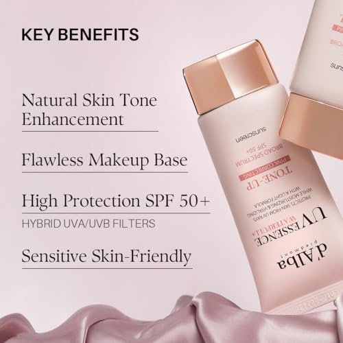 38% Off | d'alba Piedmont Waterfull Tone-Up Sunscreen Serum BROAD SPECTRUM SPF 50 + Korean Sunscreen for Face - Image 6