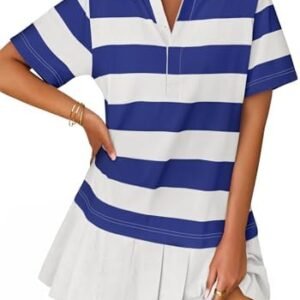 20% Off | ZESICA 2025 Women’s Casual Short Sleeve...