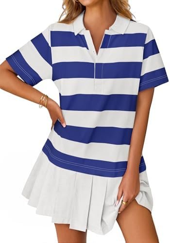 20% Off | ZESICA 2025 Women's Casual Short Sleeve Tunic Shirt Dress