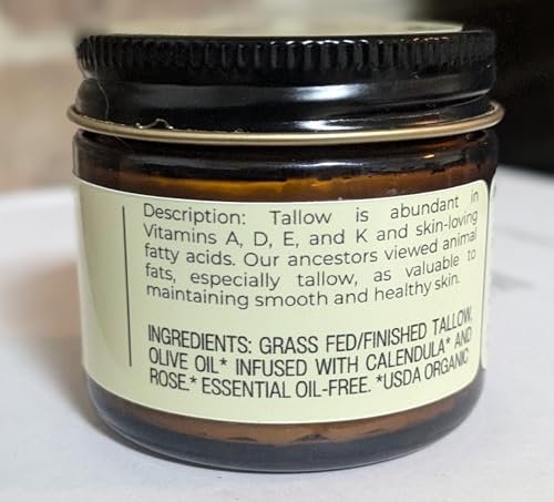 Hearth and Homestead: Handmade Whipped Tallow Balm (Unscented/Herb-Infused) - Image 5