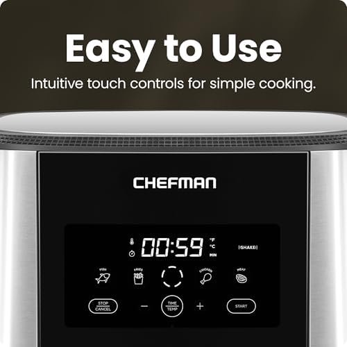 29% Off | Chefman TurboFry® Touch Air Fryer, XL 8-Qt Family Size - Image 5