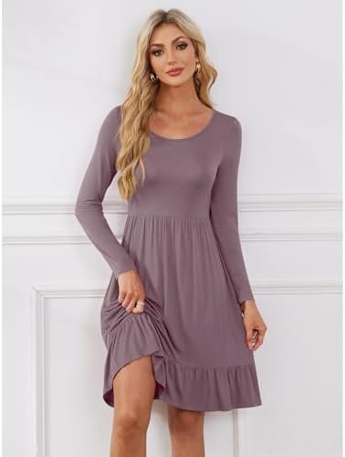 50% Off | LILBETTER Women's Long Sleeve Fall Dress - Image 3