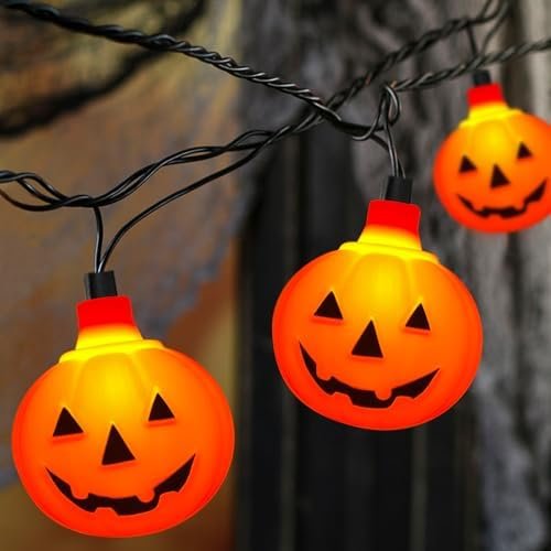 50% Off | SUNSGNE Halloween Pumpkin String Lights