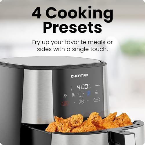 29% Off | Chefman TurboFry® Touch Air Fryer, XL 8-Qt Family Size - Image 6