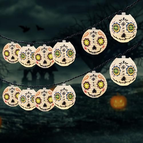 50% Off | Abeja Halloween White Lantern String Lights