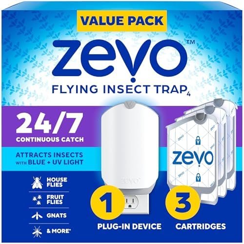 7% Off | Zevo Flying Insect Trap & 3 Refill Cartridges
