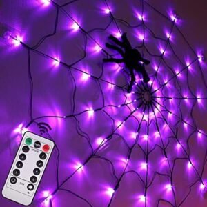 50% Off | Halloween Decorations Spider Web Lights