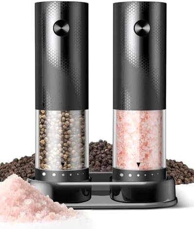 39% Off | Electric Salt and Pepper Grinder Set - Rechargeable Automatic Salt and Pepper Shakers
