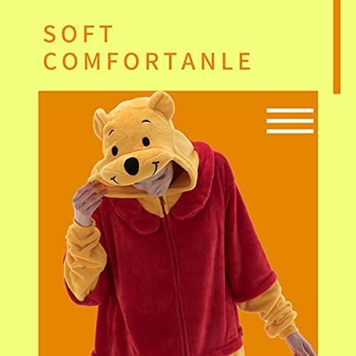 10% Off | COSUSKET Fitted Unisex Adult Bear Onesie Pajamas, Halloween Flannel Women's Cosplay Animal One Piece Costume - Image 6