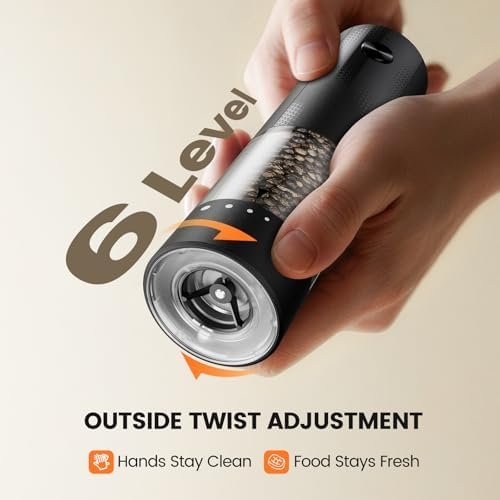 39% Off | Electric Salt and Pepper Grinder Set - Rechargeable Automatic Salt and Pepper Shakers - Image 3