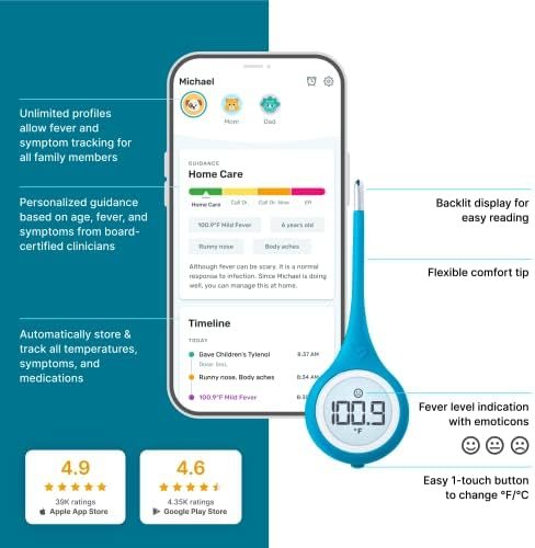 17% Off | Kinsa Smart,Fever, Digital Medical Baby, Kid and Adult Thermometro - Image 4