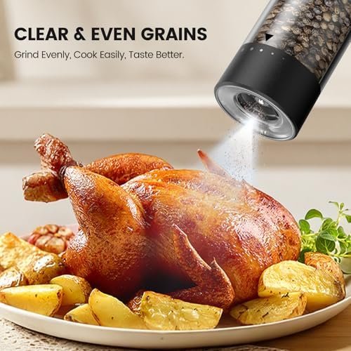 39% Off | Electric Salt and Pepper Grinder Set - Rechargeable Automatic Salt and Pepper Shakers - Image 5