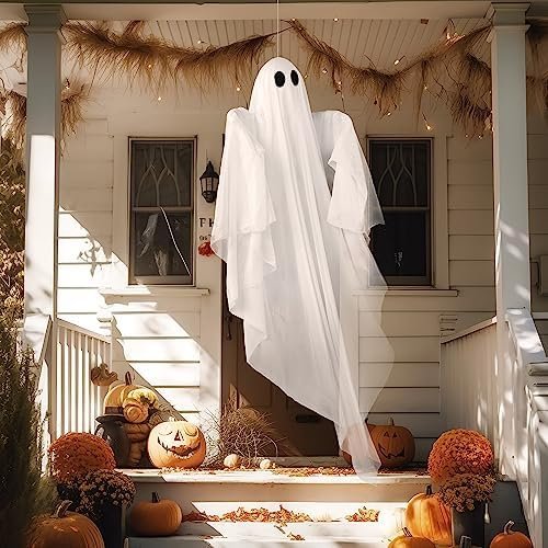 70% Off | JOYIN Halloween Hanging Light up Ghost with Spooky Warm White LED Light - Image 6