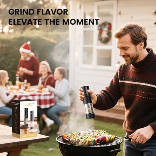 39% Off | Electric Salt and Pepper Grinder Set - Rechargeable Automatic Salt and Pepper Shakers - Image 7