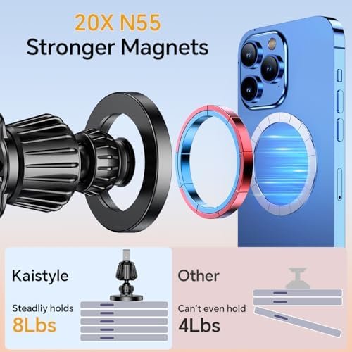 33% Off | Kaistyle for Magsafe Car Mount【20 Strong Magnets】Magnetic Phone Holder for Car Phone Holder - Image 4