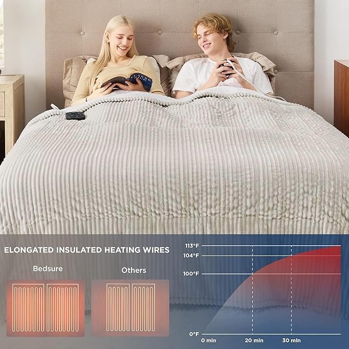 15% Off | Bedsure GentleSoft Electric Blanket Queen Size - Image 7