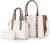 Montana West 3PCS Purses for Women Tote Bag and Wallet Set Shoulder Satchel Crossbody Bags Leather Handbag for Gift Travel Casual Work MWC3-C032WABR : Clothing, Shoes & Jewelry