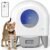 Fumoi Self Cleaning Litter Box,95L Automatic Cat Litter Box Self Cleaning Large Capacity for Multiple Cats, App-Controlled with Safety Sensors, Removable Washable Liner,2 Rolls Garbage Bags