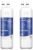 Stokk EDR1RXD1 Replacement Compatible with Everydrop Filter 1, EDR1RXD1B, Whirlpool W10295370A, P8RFWB2L, P4RFWB, P5WB2L, 46-9081, 46-9930, RW001 Refrigerator Water Filter, 2 Pack