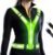 LED Reflective Vest Running Gear, Lights Up Vest Rechargeable, High Visibility Reflective Running Gear for Night Walking Cycling Jogging