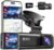 REDTIGER Dash Cam Front Rear, 4K/2.5K Full HD Dash Camera for Cars, Included 32GB Card, Built-in Wi-Fi GPS, 3.18” IPS Screen, Night Vision, 170°Wide Angle, WDR, 24H Parking Mode(F7NP)